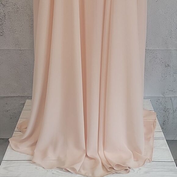 Lulus Full Length Gown Pale Peach Womens Size L - Picture 4 of 11